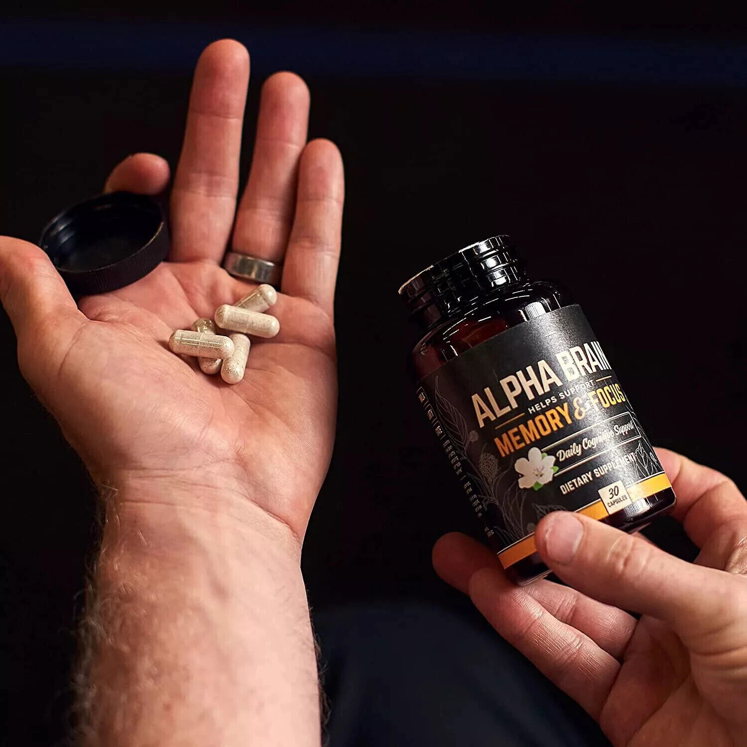 Alpha Brain nootropic capsules - cognitive support supplement